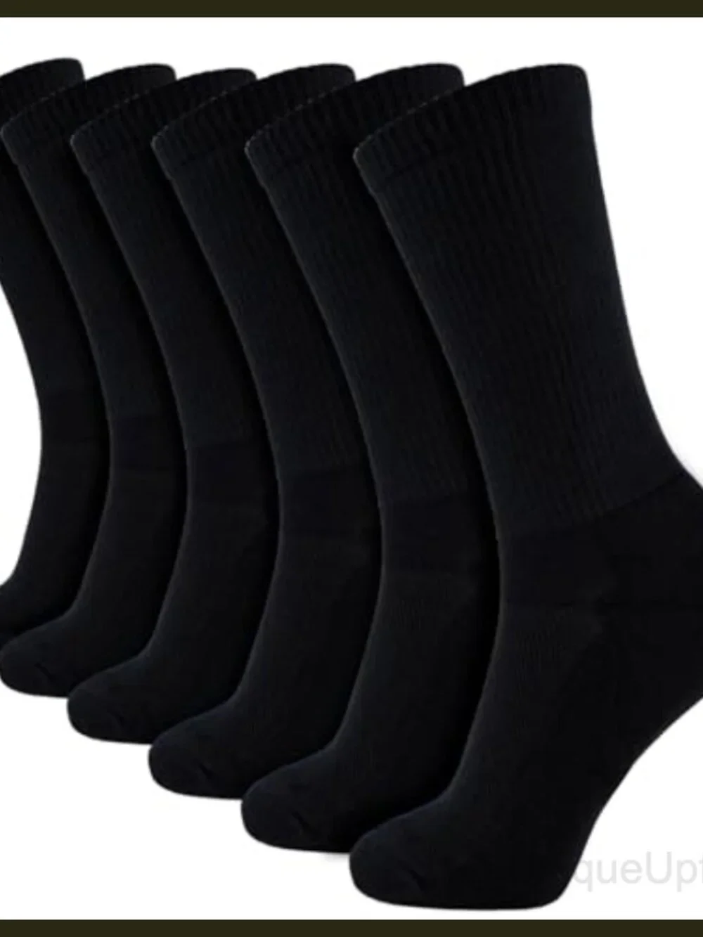 Men's Bamboo Viscose Crew Dress Socks 6 Pairs Cushioned Smell Control